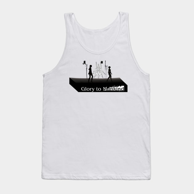 2B and 9S Nier Automata Walking Tank Top by chortlzdesigns